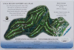 Jim McMahon Signed 2017 Spyglass Hill Pebble Beach Golf Scorecard (JSA COA)