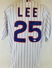 Derrek Lee Signed Cubs Authentic Majestic Jersey (JSA COA) NL Batting Champ 2005