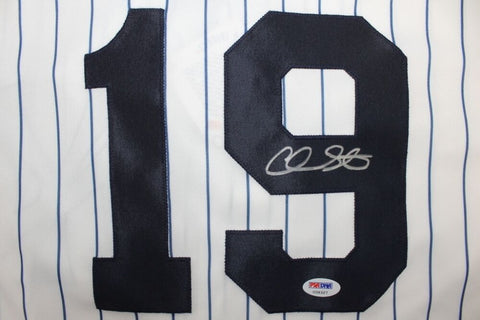 Chris Stewart Signed Yankees Majestic Jersey (PSA) New York Catcher 2008-2013