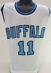 Bob McAdoo Signed Buffalo Braves Photo Jersey (JSA COA) NBA Hall of Fame 2000