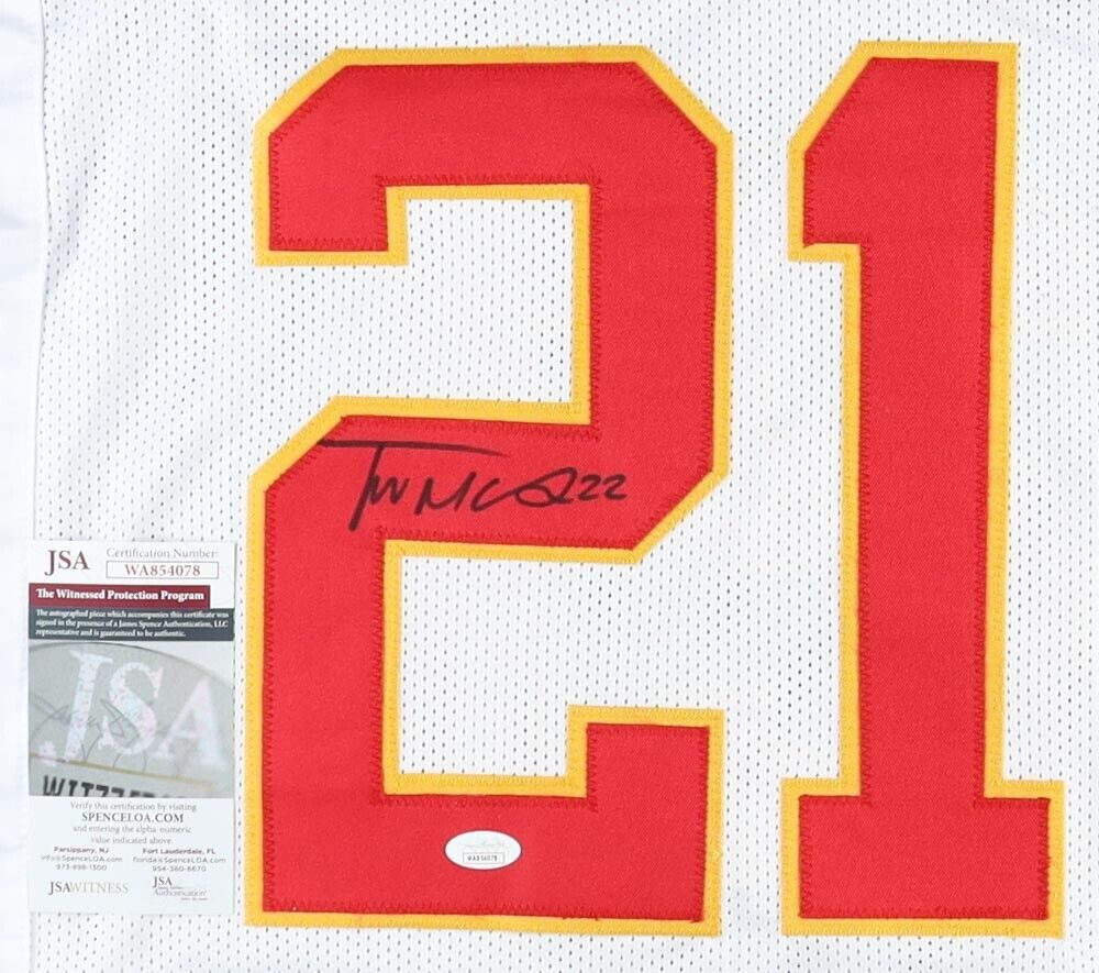 Trent McDuffie Signed Kansas City Chiefs Jersey (JSA COA) 2022 1st Rou –