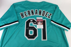 Livan Hernandez Signed Florida Marlins Jersey Inscribed "97 WS MVP" (JSA COA)