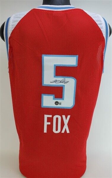 De'Aaron Fox Signed Sacramento Kings Custom on Court Style Jersey (Beckett)