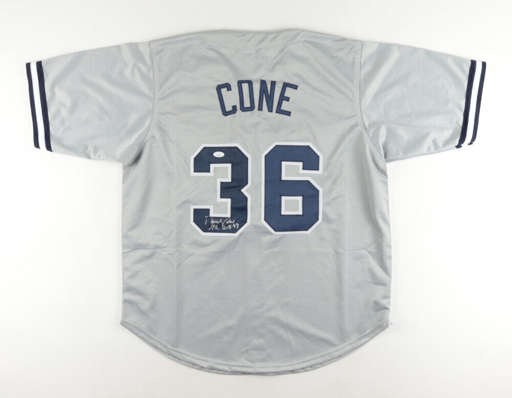 David Cone Signed New York Yankees Jersey Inscribed P.G. 7-18-99