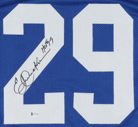 Eric Dickerson Signed Indianapolis Colts Jersey Inscribed "HOF 99"(Beckett COA)