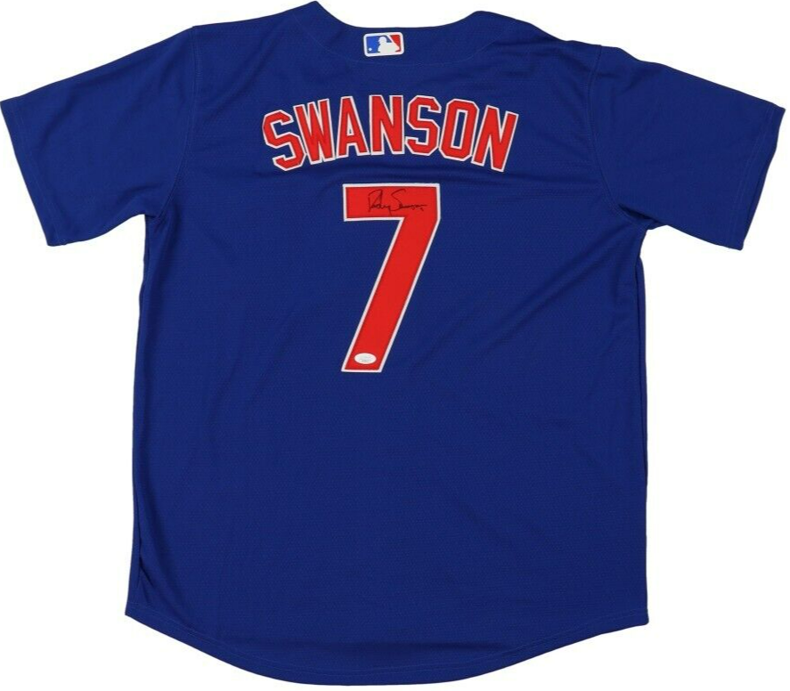 Dansby Swanson Signed Chicago Cub Majestic Jersey (JSA COA) 2xAll Star Shortstop