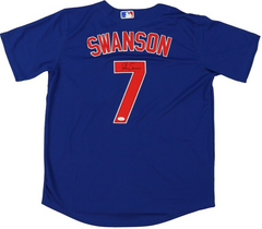 Dansby Swanson Signed Chicago Cub Majestic Jersey (JSA COA) 2xAll Star Shortstop