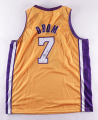 Lamar Odom Signed Lakers Jersey (JSA COA) Los Angeles #4 Overall Pick 1999 Draft