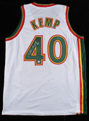 Shawn Kemp Signed Supersonics Basketball Jersey (PSA/DNA COA) Seattle #1 Pk 1989