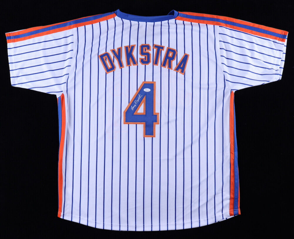Lenny Dykstra Signed Batting Practice Jersey - Mets History