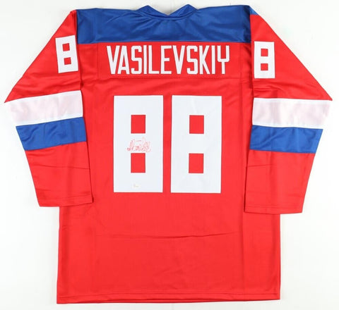 Andrei Vasilevskiy Signed Team Russia Jersey Tampa Bay Lightning Goalie JSA COA