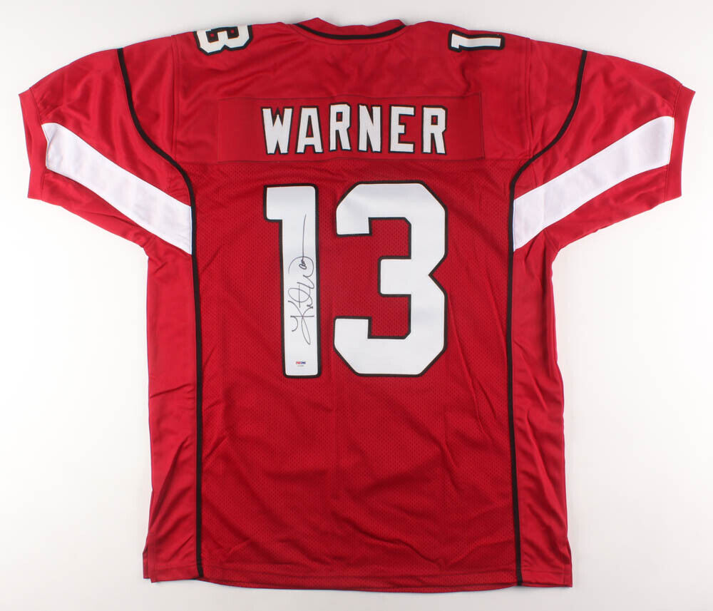 Kurt Warner Signed Arizona Cardinals Jersey PSA COA Super Bowl XLIII Q –