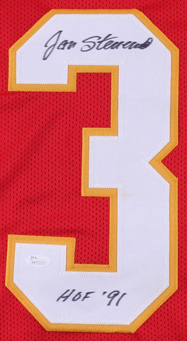 Jan Stenerud Signed Chiefs Jersey Inscribed "HOF 91" (JSA COA) 7x All Pro Kicker