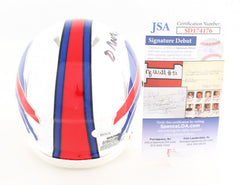 Gregory Rousseau Signed Buffalo Bills Speed Mini Helmet (JSA Signature Debut)