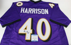 Malik Harrison Signed Baltimore Ravens Jersey (Beckett COA) Ohio State  LB.