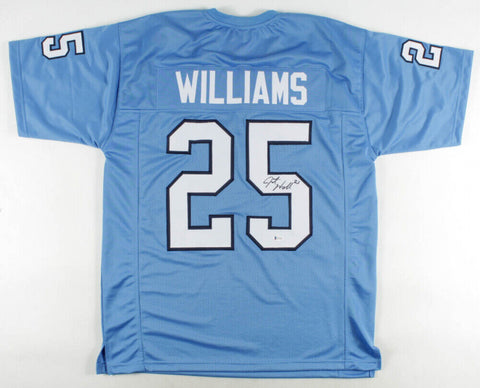 Javonte Williams Signed North Carolina Tar Heels Jersey (Beckett COA) RB Broncos