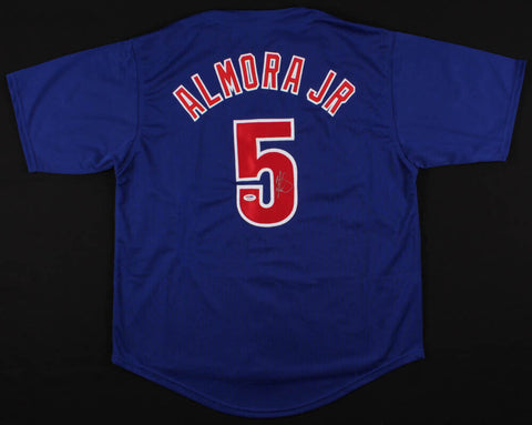 Albert Almora Jr. Signed Chicago Cubs Jersey (PSA COA) 2016 World Series Champ