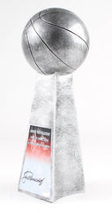 Chicago Bulls Owner Jerry Reinsdorf Signed 14” NBA Championship Trophy Schwartz