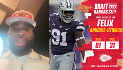 Felix Anudike-Uzoma Signed Kansas City Chiefs Jersey (JSA COA) 2023 1st Round Pk
