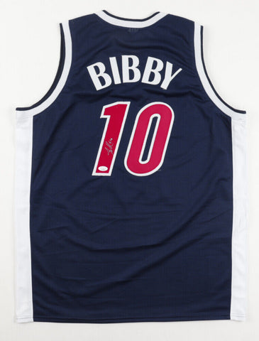 Mike Bibby Signed Arizona Wildcat Jersey (JSA COA) 1998 2nd Overall Pk Grizzlies