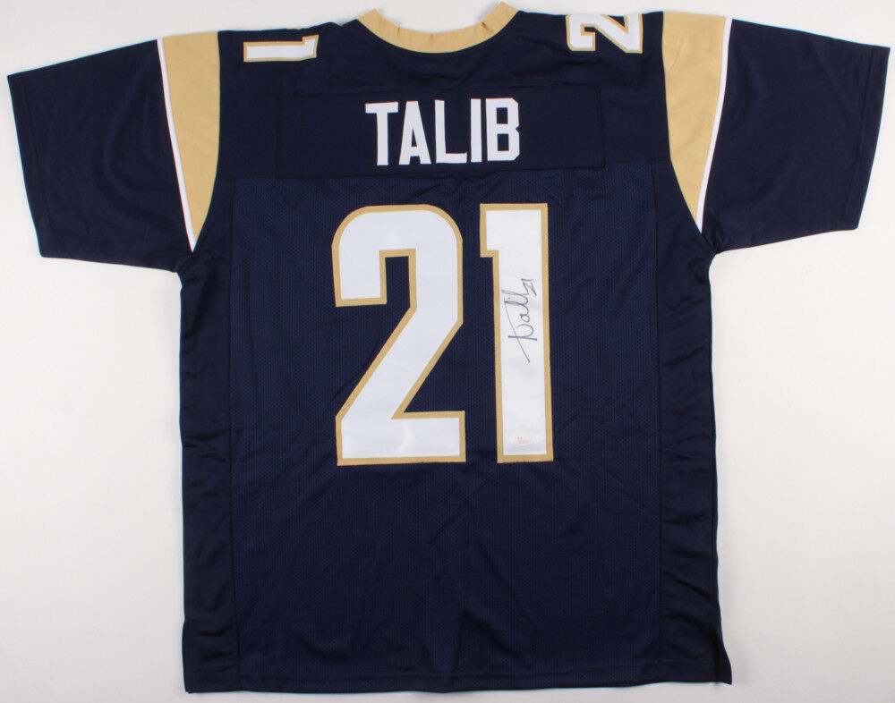 Aqib Talib Signed Los Angeles Rams Blue Jersey (JSA) 4×Pro Bowl (2013–2016) D.B.
