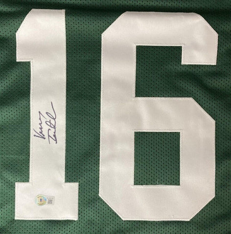 Vinny Testaverde Signed New York Jets Jersey (Beckett) #1 Overall Draft Pk 1987