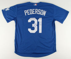 Joc Pederson Signed Los Angeles Dodgers Majestic MLB Jersey (JSA COA) Size 50