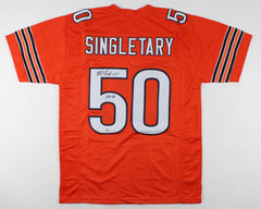 Mike Singletary Signed Bears Jersey Inscribed HOF 98 (Beckett COA) Super Bowl XX