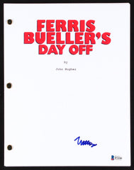 Matthew Broderick Signed "Ferris Bueller's Day Off" Full Movie Script (Beckett)