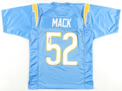 Khalil Mack Signed Los Angeles Chargers Jersey (JSA COA) 7xPro Bowl Linebacker