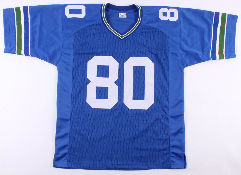 Steve Largent Signed Seattle Seahawks Jersey Inscribed 'HOF '95