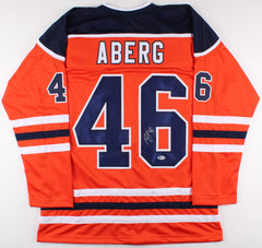 Pontus Aberg Signed Oilers Home Jersey (Beckett) Playing career 2012–present
