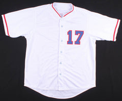 Mark Grace Signed Chicago Cubs Throwback Jersey (JSA) World Series champ (2001)