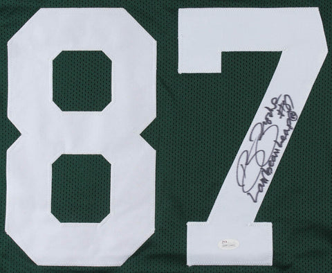 Robert Brooks Signed Green Bay Packers Jersey Inscribed "Lambeau Leap"  JSA Holo