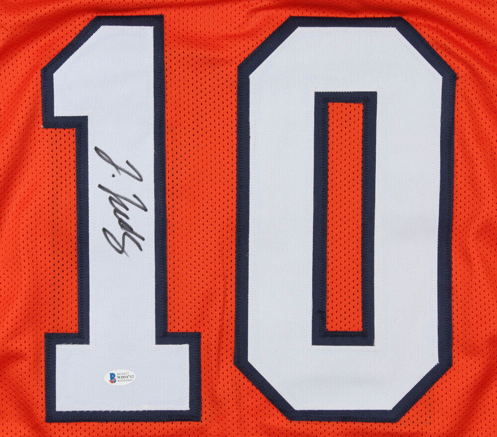 Jerry Jeudy Signed Denver Broncos Jersey (Beckett COA) Ex Alabama Wide –