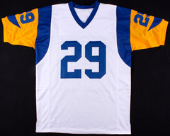 Eric Dickerson Signed Rams Throwback Jersey Inscribed "HOF 99" (JSA COA)