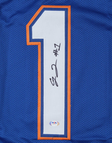 C. J. Henderson Signed Florida Gators Jersey (PSA COA) Jaguars #1 Draft Pck 2020