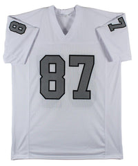 Michael Mayer Signed Las Vegas Raiders Jersey (Beckett) Ex Notre Dame Tight End