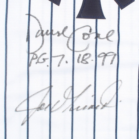 David Cone & Joe Girardi Signed NY Yankees Jersey Inscribed "P.G. 7-18-99" (JSA)