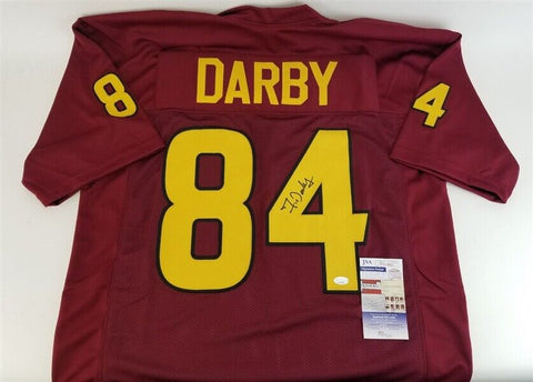 Frank Darby Signed Arizona State Sun Devils Jersey (JSA COA) Atlanta Falcons W.R