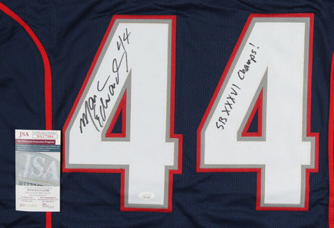Marc Edwards Signed New England Patriots Jersey Inscribed SB XXXVI Champs! (JSA)