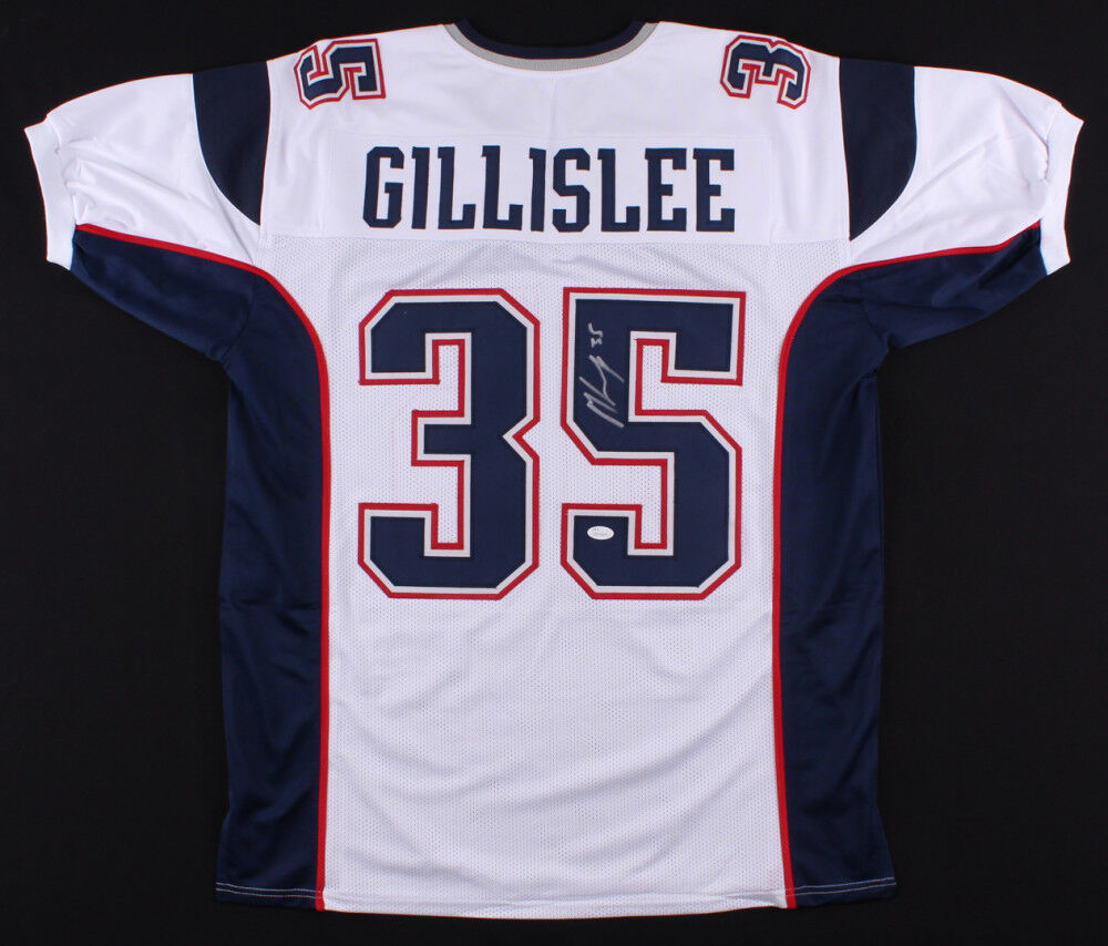 Mike Gillislee Signed New England Patriots Jersey (JSA COA)Starting Running Back