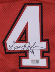 Larry Johnson Signed UNLV Runnin' Rebels Highlight Stat Jersey (TriStar Holo)