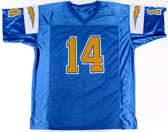 Dan Fouts Signed Chargers Jersey (JSA) 6×Pro Bowl (1979–1983, 1985) 254 TD's