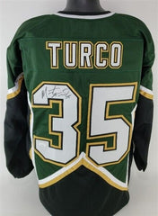 Marty Turco Signed Dallas Stars Jersey (JSA COA) 11 Year Veteran Goaltender / UM