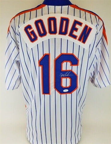 Dwight Gooden Signed New York Mets Jersey (JSA COA) 3xWorld Series Champion