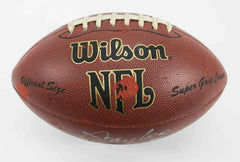 Lawrence Taylor Signed Wilson NFL Football (JSA COA) New York Giants HOF L.B.