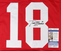 Tate Martell Signed Ohio State Buckeyes Red Jersey (JSA COA) OSU QB (2017–2018)