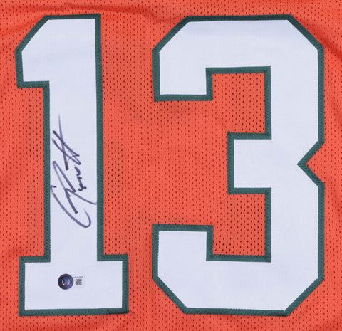 Gino Torretta Signed Miami Hurricanes Jersey (Beckett Holo) 1992 Heisman Trophy