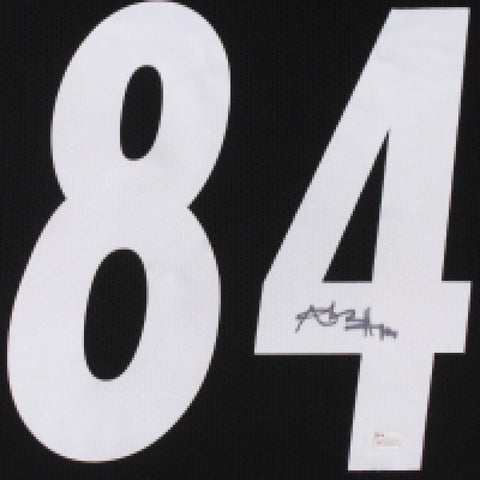 Antonio Brown Signed Steelers 31x35 Custom Framed Jersey (JSA) 6x Pro Bowl  W.R.